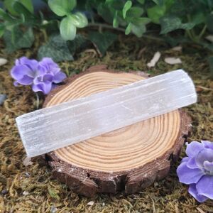 Small Raw Selenite Stick, Wand #15